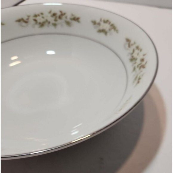 Vtg International Silver Company 326 "Springtime" Serving Bowl Silver Rim - Picture 5 of 10